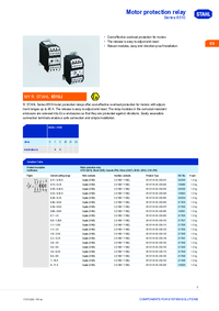 Thumbnail of document Data Sheet - 8510 Motor protection relay